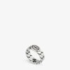 Gucci Interlocking G Sterling-silver Ring -Glam Pouch Store R04009381 SILVER M