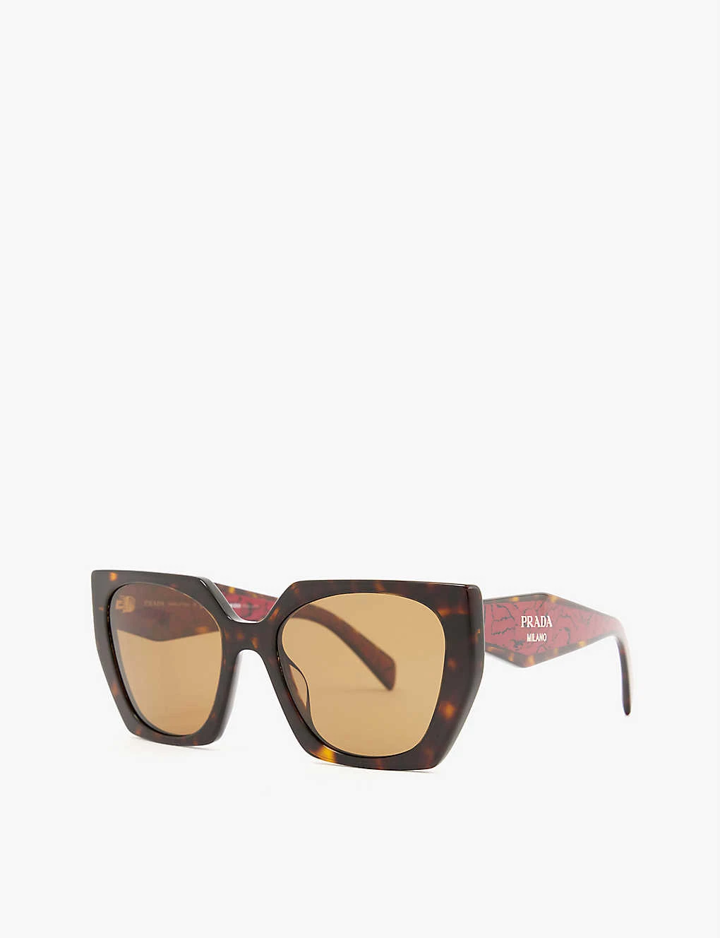 Prada PR 15WS Rectangle-frame Tortoiseshell-effect Acetate Sunglasses 5 Prada PR 15WS Rectangle-frame Tortoiseshell-effect Acetate Sunglasses - Image 3