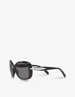 Prada PR 04ZS Square-frame Acetate Sunglasses -Glam Pouch Store R04053945 BLACK ALT03