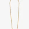 Rope Chain 18ct Yellow Gold-plated Brass Necklace -Glam Pouch Store R04063442 GOLD M