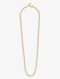 Rope Chain 18ct Yellow Gold-plated Brass Necklace
