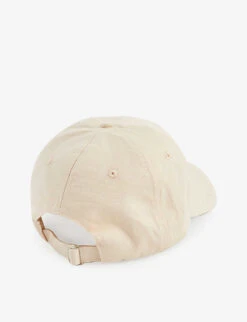 Embroidered Cotton-twill Cap -Glam Pouch Store R04072147 CREAMTEAL ALT02