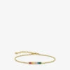 Thomas Sabo Rainbow 18ct Yellow Gold-plated Sterling Silver, Cubic Zirconia And Glass-ceramic Bracelet 2 Thomas Sabo Rainbow 18ct Yellow Gold-plated Sterling Silver, Cubic Zirconia And Glass-ceramic Bracelet -Glam Pouch Store R04072195 MULTICOLOURED M