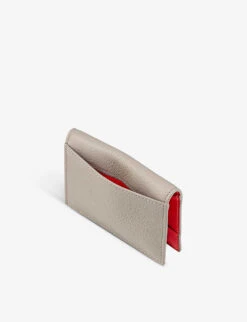 Christian Louboutin Sifnos Logo-embossed Leather Card Holder -Glam Pouch Store R04075818 GOOSEGOOSE ALT03