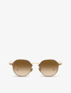 Giorgio Armani AR6138T Pillow-frame Titanium Sunglasses