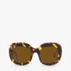 Oliver Peoples OV5479SU Jesson Square-frame Acetate Sunglasses -Glam Pouch Store R04076399 BROWN M