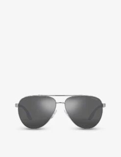 Prada Linea Rossa PS 52YS Aviator-frame Metal Sunglasses