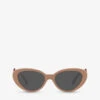 Versace VE4433U Cat-eye Medallion-embellished Acetate Sunglasses -Glam Pouch Store R04076589 BROWN M