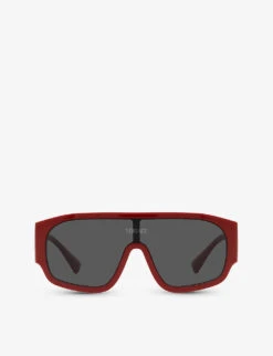 Versace VE4439 Pillow-frame Logo-embellished Nylon Sunglasses