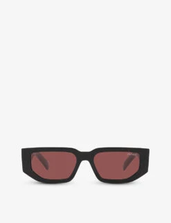 Prada PR 09ZS Rectangle-frame Acetate Sunglasses