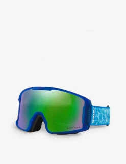 Oakley OO7093 Line Miner Ski Goggles 7 Oakley OO7093 Line Miner Ski Goggles -Glam Pouch Store R04076672 BLUE ALT01
