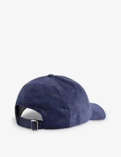 Logo-embroidered Corduroy Cotton Cap 7 Logo-embroidered Corduroy Cotton Cap -Glam Pouch Store R04081037 NAVYWHITE ALT02