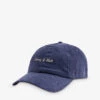 Logo-embroidered Corduroy Cotton Cap -Glam Pouch Store R04081037 NAVYWHITE M
