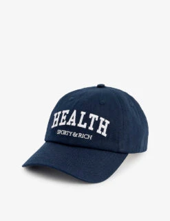 Health Embroidered Cotton Cap