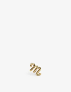 Scorpio Zodiac 18ct Recycled Yellow-gold Stud Earring -Glam Pouch Store R04083330 YELLOW ALT02