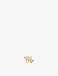 Scorpio Zodiac 18ct Recycled Yellow-gold Stud Earring