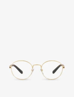 Bvlgari BV1119 Round-frame Metal Glasses