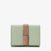 Loewe Trifold Logo-embossed Leather Wallet 2 Loewe Trifold Logo-embossed Leather Wallet -Glam Pouch Store R04087575 ROSEMARYTAN M