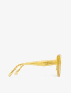 Loewe G736270X16 Butterfly-frame Logo-embellished Acetate Sunglasses 9 Loewe G736270X16 Butterfly-frame Logo-embellished Acetate Sunglasses -Glam Pouch Store R04087756 CANARYYELLOW ALT03