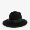 Maison Michel Virginie Wool-felt Fedora Hat -Glam Pouch Store R04090999 BLACK M