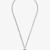 Gucci Signature Sterling-silver Pendant Necklace -Glam Pouch Store R04096895 SILVER M