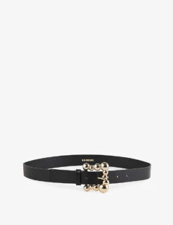 Sandro Bubble-buckle Leather Belt