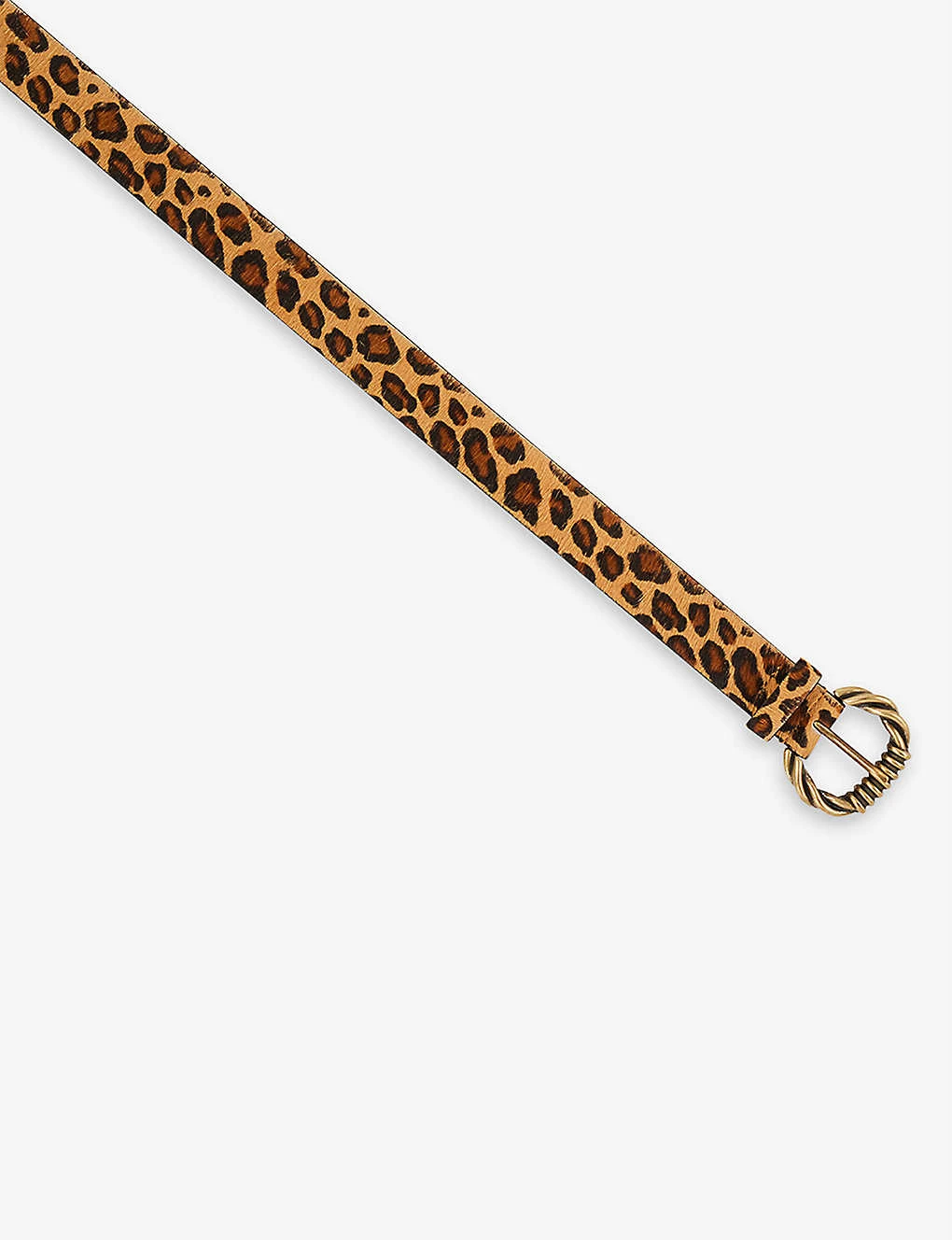 Sandro Leopard Animal-print Faux-fur And Leather Belt 4 Sandro Leopard Animal-print Faux-fur And Leather Belt - Image 2