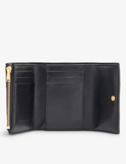 Bottega Veneta Intrecciato Leather Wallet -Glam Pouch Store R04103773 BLACKGOLD ALT03