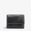 Bottega Veneta Intrecciato Leather Wallet 2 Bottega Veneta Intrecciato Leather Wallet -Glam Pouch Store R04103773 BLACKGOLD M