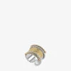 Azza Fahmy Blessings 18ct Yellow-gold And Sterling-silver Ring -Glam Pouch Store R04104903 GOLD M