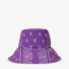 Maje Paisley-print Cotton Bucket Hat -Glam Pouch Store R04107652 VIOLETS M