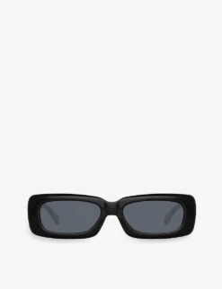 The Attico X Linda Farrow Mini Marfa Rectangular-frame Acetate Sunglasses