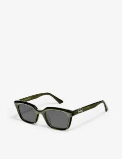 Musee KC2 Square-frame Branded-arm Acetate Sunglasses -Glam Pouch Store R04123566 ALT02