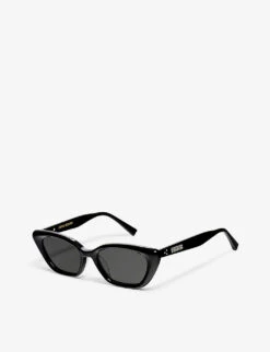 Terra Cotta 01 Cat-eye Branded-arm Acetate Sunglasses -Glam Pouch Store R04123584 ALT02
