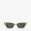 Terra Cotta Y6 Cat-eye Branded-arm Acetate Sunglasses 1 Terra Cotta Y6 Cat-eye Branded-arm Acetate Sunglasses -Glam Pouch Store R04123587 M