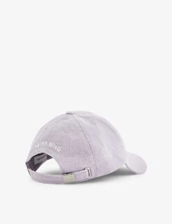 ANINE BING Jeremy Branded Cotton Baseball Cap -Glam Pouch Store R04123614 PURPLE ALT02