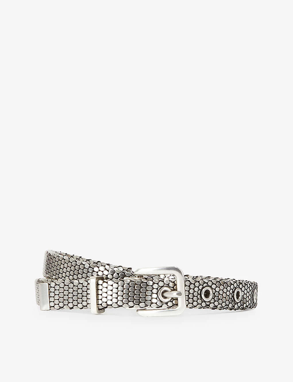 THE KOOPLES Snakeskin-effect Brass Belt 3 THE KOOPLES Snakeskin-effect Brass Belt