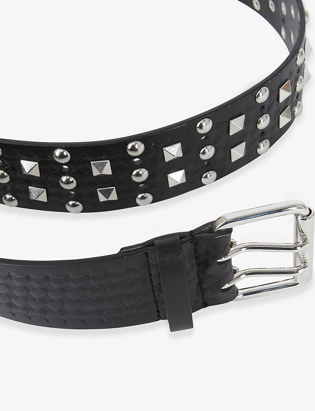 THE KOOPLES Studded Interwoven Leather Belt 4 THE KOOPLES Studded Interwoven Leather Belt - Image 2