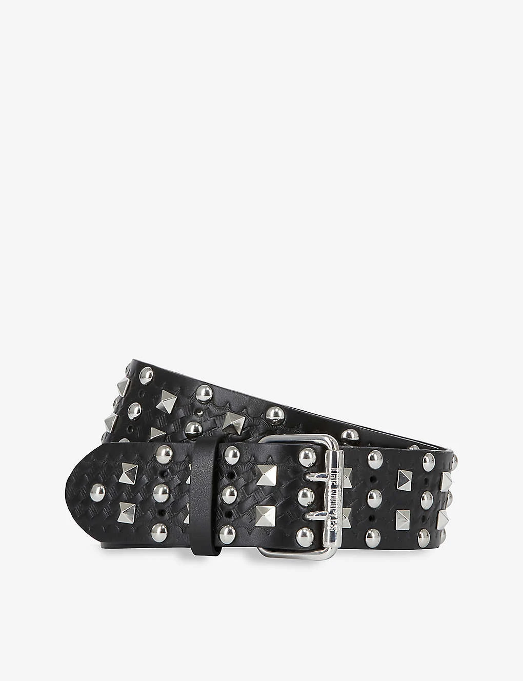 THE KOOPLES Studded Interwoven Leather Belt 3 THE KOOPLES Studded Interwoven Leather Belt