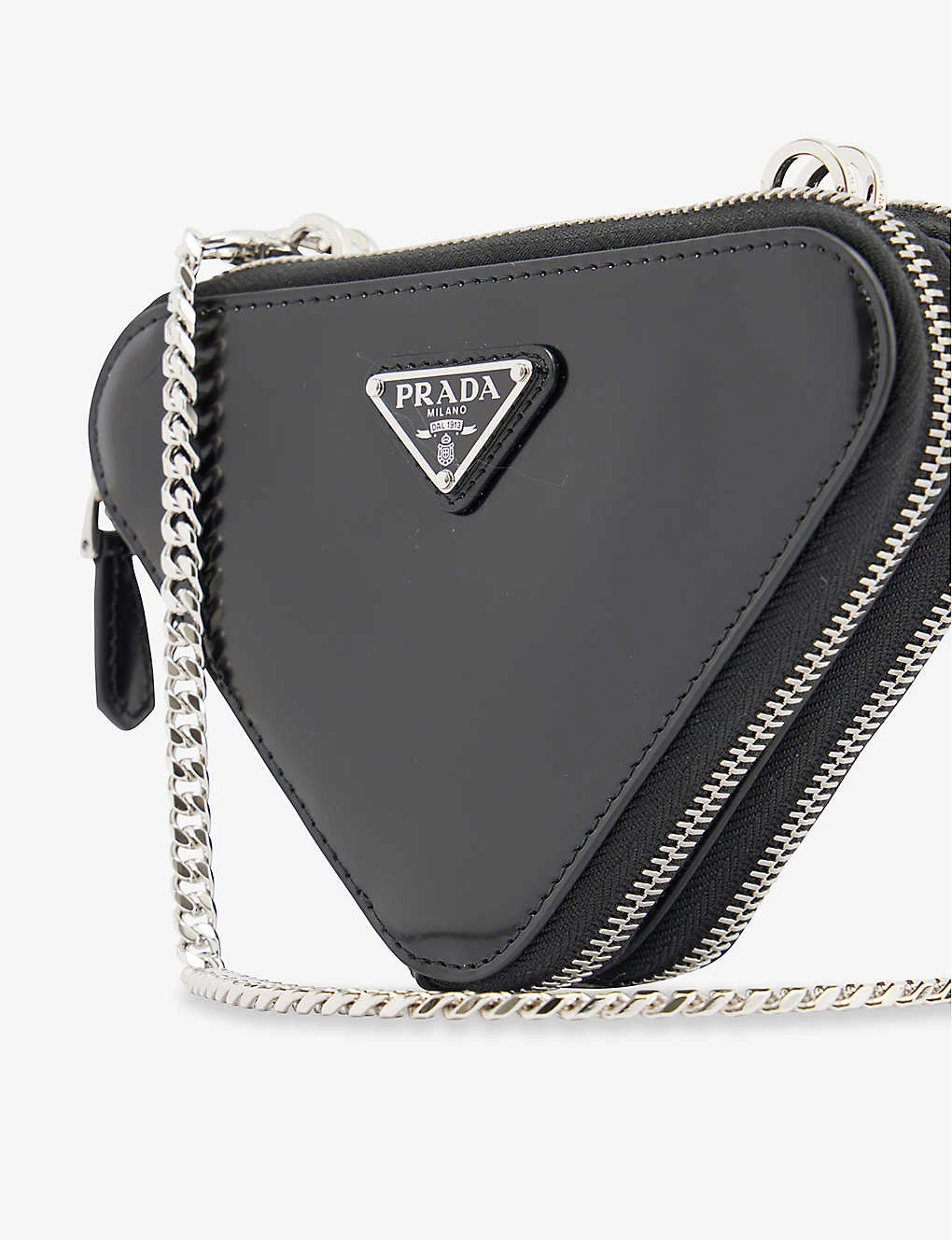 Prada Triangle Mini Leather Pouch Bag 4 Prada Triangle Mini Leather Pouch Bag - Image 2