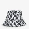 THE KOOPLES Logo-pattern Woven Bucket Hat -Glam Pouch Store R04130002 BLA28 M