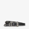 THE KOOPLES Metal-rivet Studded Leather Belt 1 THE KOOPLES Metal-rivet Studded Leather Belt -Glam Pouch Store R04130012 BLA01 M