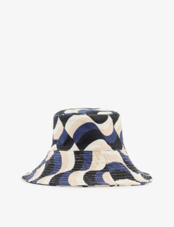 Seafolly Modern Take Abstract-print Cotton Bucket Hat