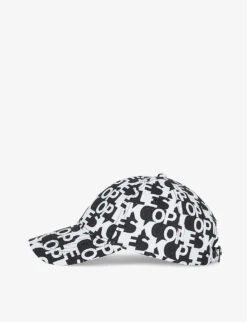 THE KOOPLES Logo-pattern Woven Cap -Glam Pouch Store R04132535 BLA28 ALT03