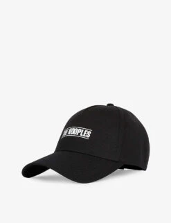 THE KOOPLES Logo-print Cotton Baseball Cap