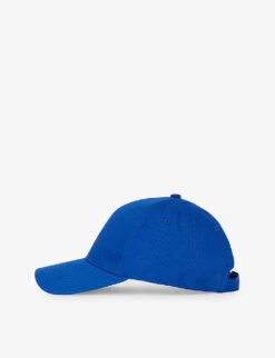 THE KOOPLES Logo-print Cotton Cap 9 THE KOOPLES Logo-print Cotton Cap -Glam Pouch Store R04132587 BLU01 ALT03