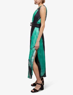 THE KOOPLES Double-buckle Smooth-leather Belt -Glam Pouch Store R04134645 BLA01 ALT02