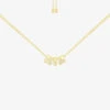 Smile Morse Code 18ct Yellow Gold-plated Metal Alloy And Cubic Zirconia Pendant Necklace -Glam Pouch Store R04134997 YELLOWGOLD M