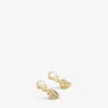 Ted Baker Solele Shell-embellished Faux-pearl And Brass Drop Earrings -Glam Pouch Store R04142381 GOLDCOL M