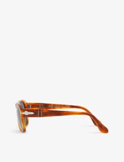 Persol PO3310S Jean Tortoiseshell-effect Pilot-frame Acetate Sunglasses -Glam Pouch Store R04150917 BROWN ALT03